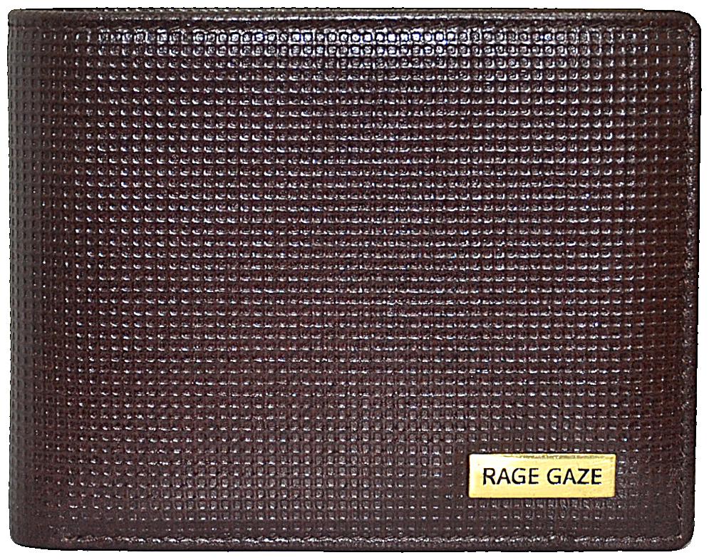 

RAGE GAZE Men Brown Leather Bi-Fold Wallet ( Pack of 1 )