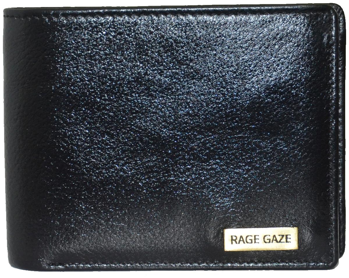

RAGE GAZE Men Black Leather Bi-Fold Wallet ( Pack of 1 )
