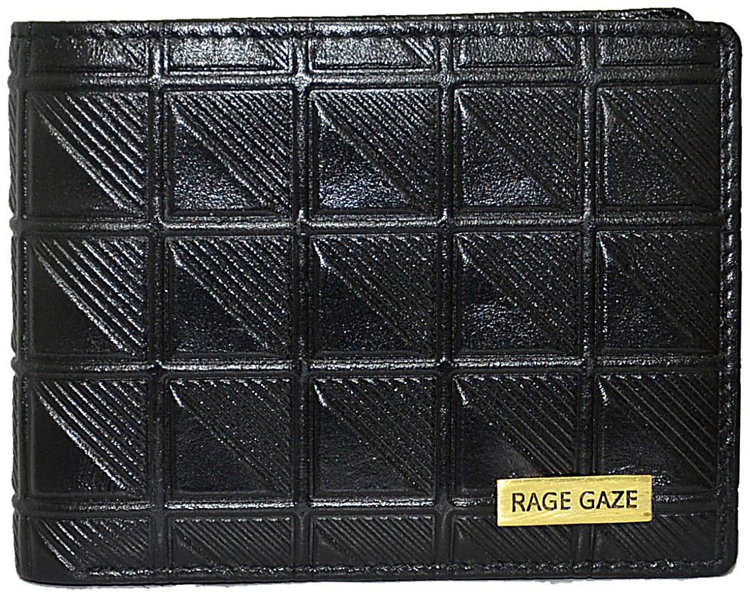 

RAGE GAZE Men Black Leather Bi-Fold Wallet ( Pack of 1 )