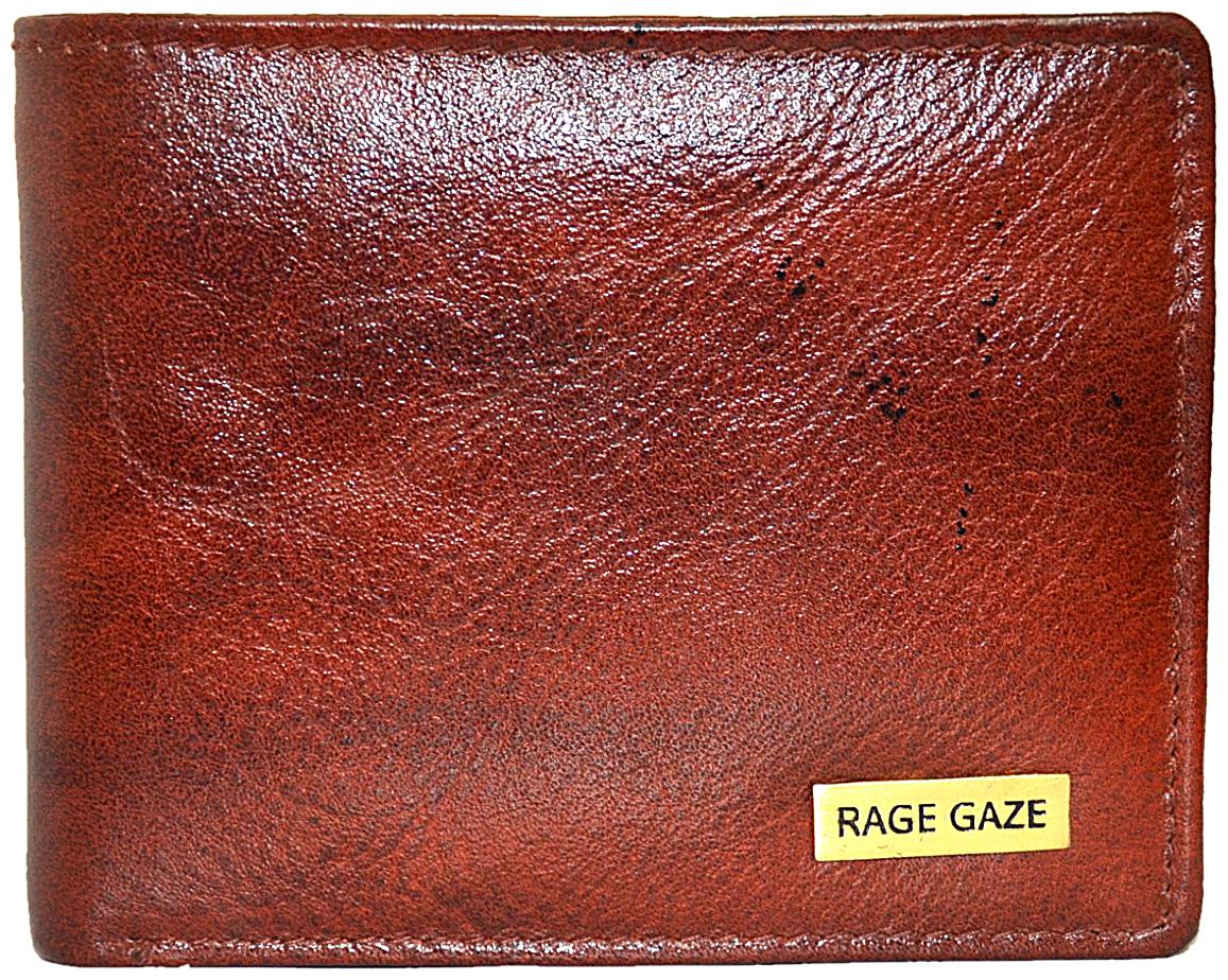 

RAGE GAZE Men Brown Leather Bi-Fold Wallet ( Pack of 1 )