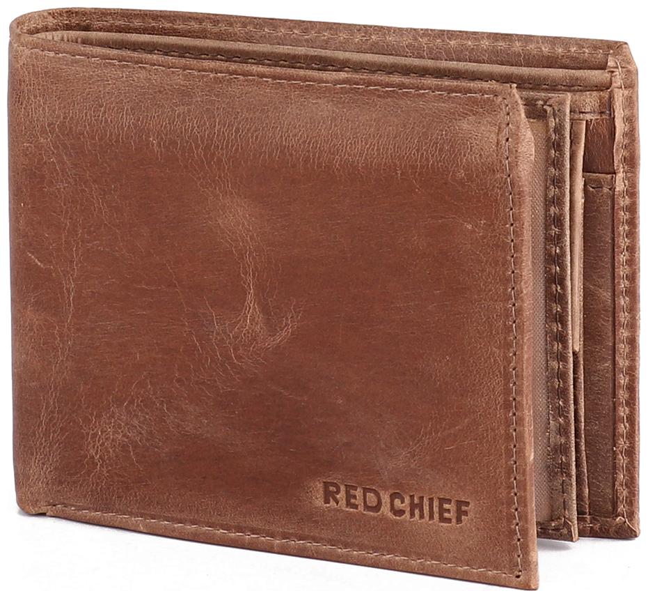 

Red Chief Men Brown Leather Bi-Fold Wallet ( Pack of 1 )