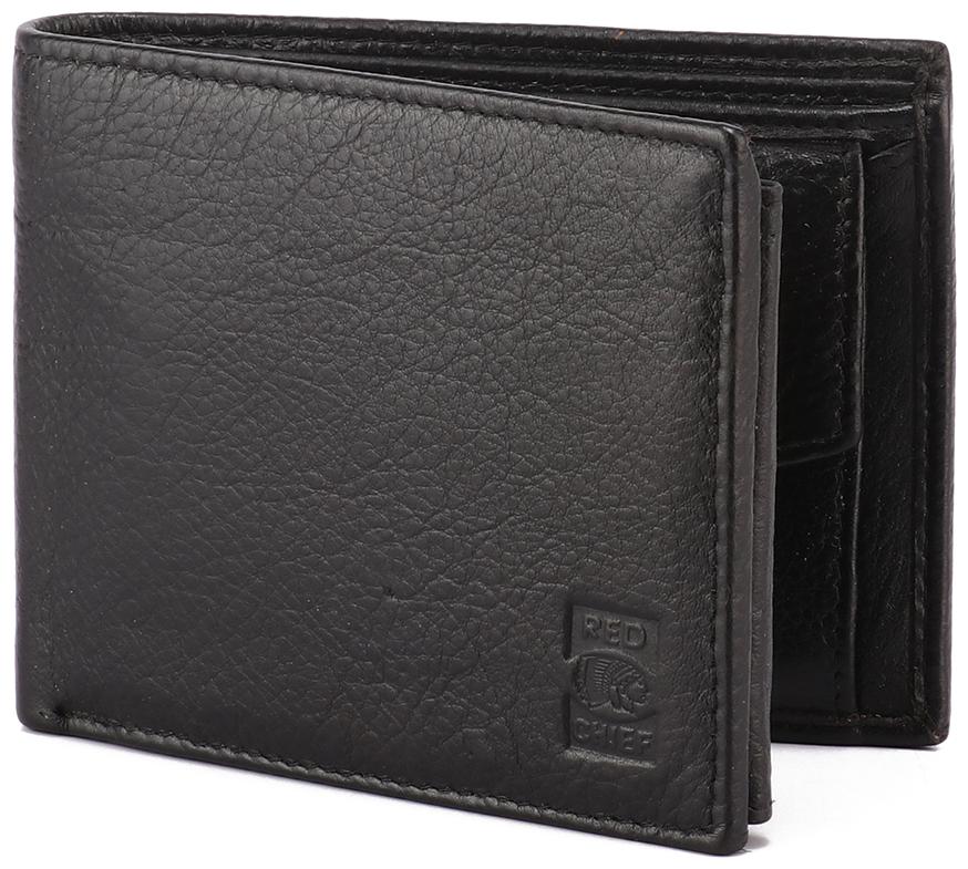 

Red Chief Men Black Leather Bi-Fold Wallet ( Pack of 1 )