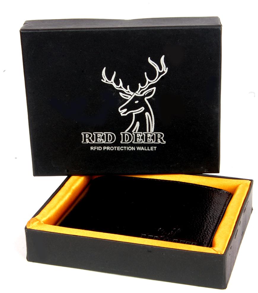 

RED DEER Men Black Leather Bi-Fold Wallet ( Pack of 1 )