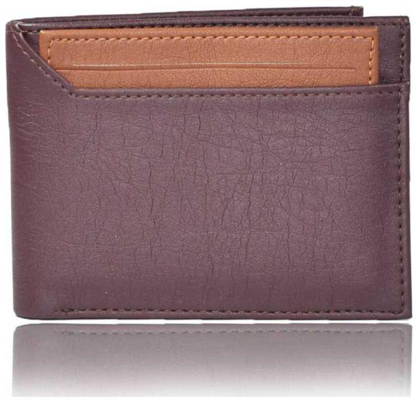 

Regular use pure leather wallet for men ( half cut mix brown tan bacha -1)