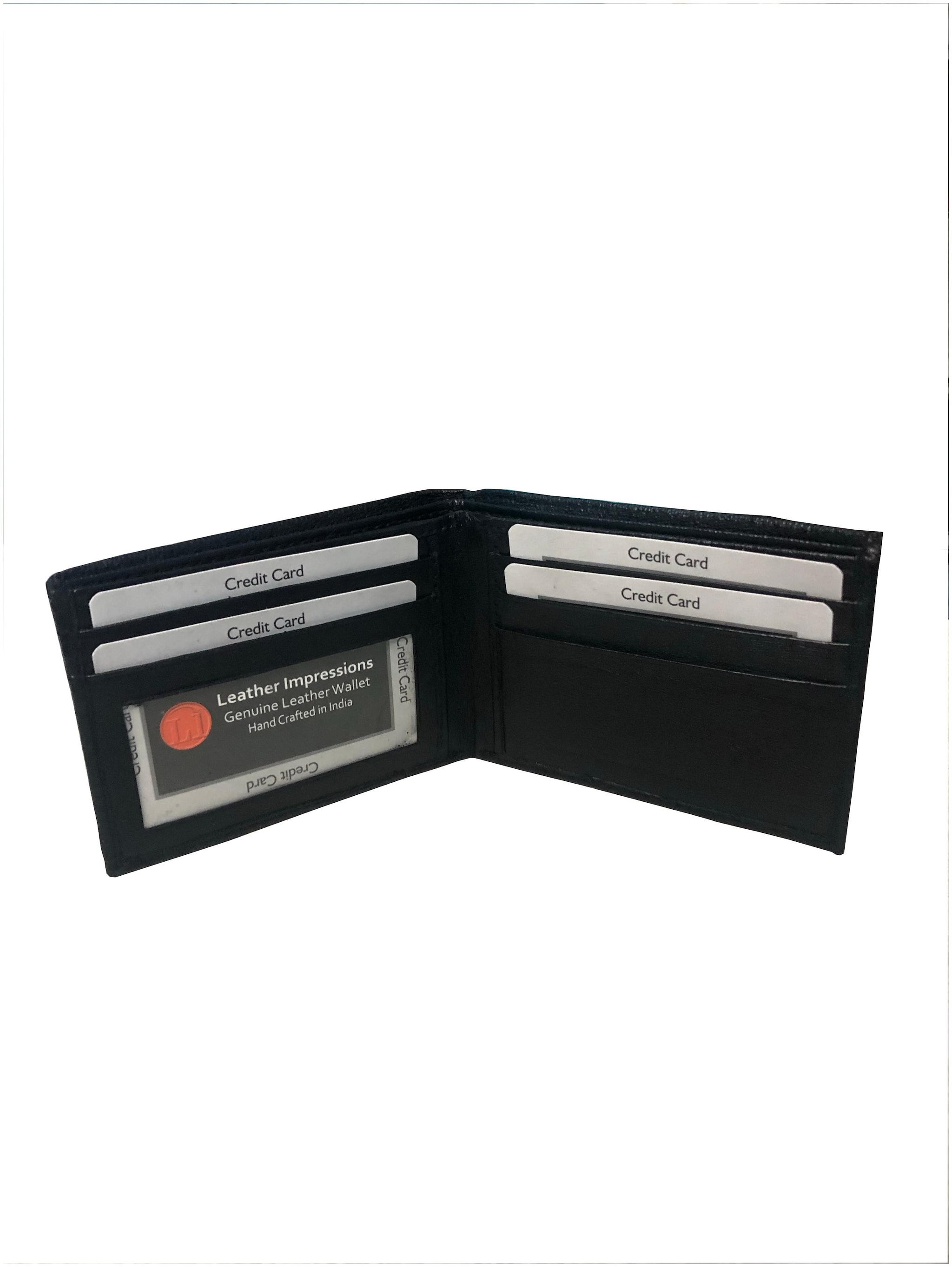 

Rex Branded black leather men s wallet top model premium quality