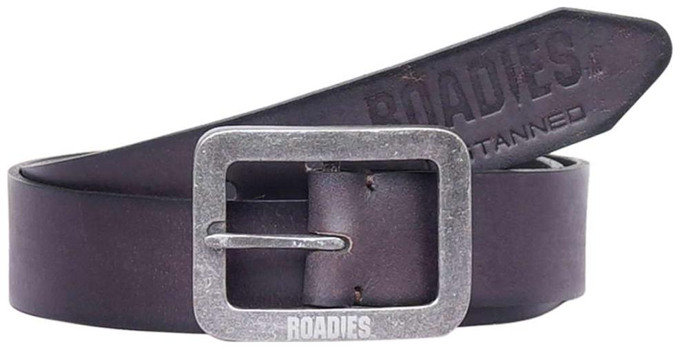 

ROADIES BY JUSTANNED MEN S LEATHER VINTAGE SILVERTONE BUCKLE BELT