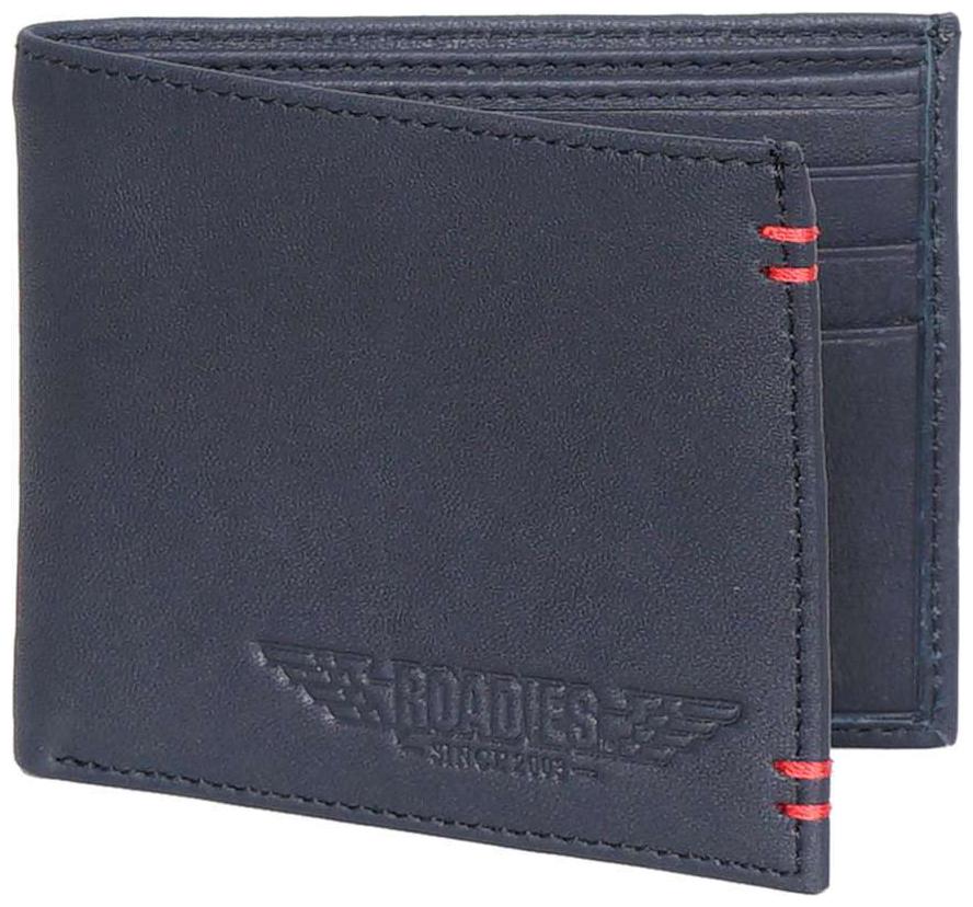 

Roadies Men Black Leather Bi-Fold Wallet ( Pack of 1 )