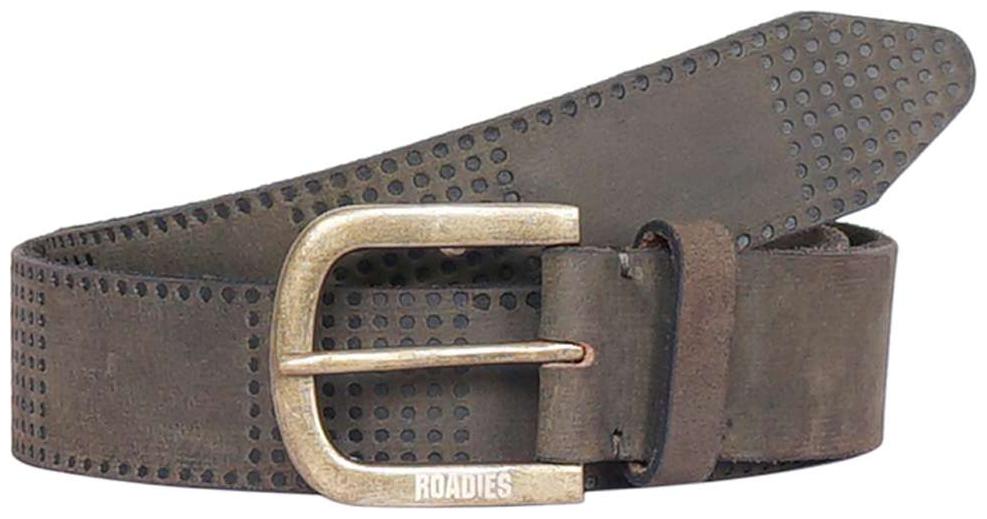 

ROADIES BY JUSTANNED MEN S LEATHER ANTIQUE COPPER BUCKLE BELT