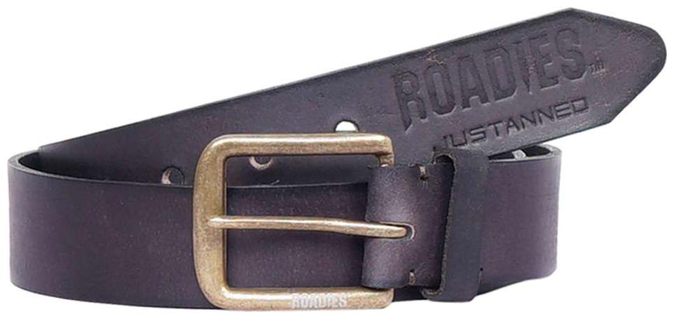 

ROADIES BY JUSTANNED MEN S LEATHER DARK BROWN SLEEK BELT