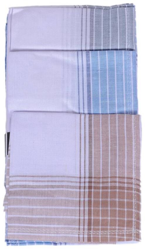 

Rumal Gents Cotton Hanky Regular Handkerchief (Pack of 3)