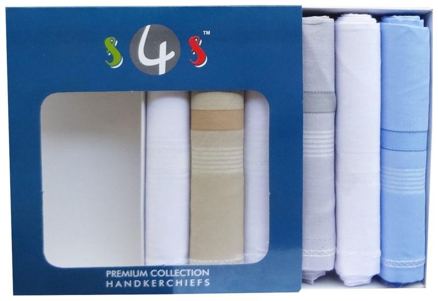 Pack of 6 Multicolor Men/'s 100/% Cotton Premium Collection Handkerchiefs