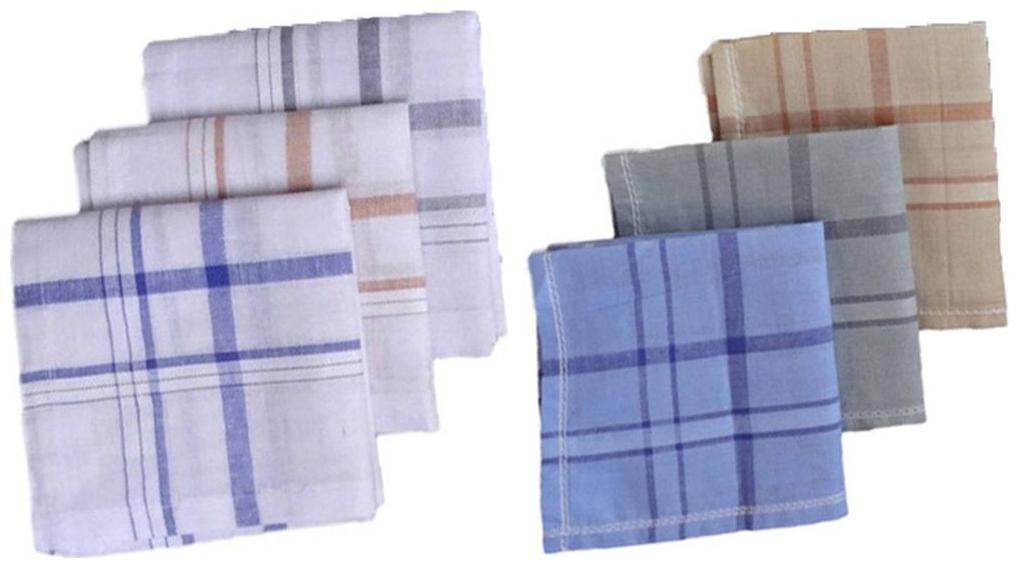 

S4S Assorted Cotton Handkerchiefs ( Pack of 6 )