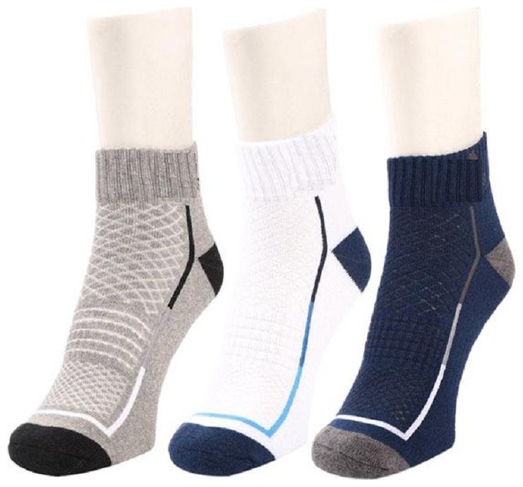 

Sandilor Multi Cotton Ankle length socks ( Pack of 3 )