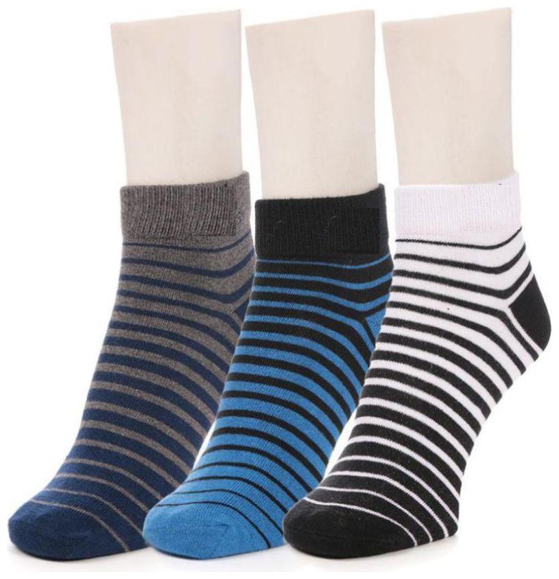 

Sandilor Multi Cotton Ankle length socks ( 3 pairs )