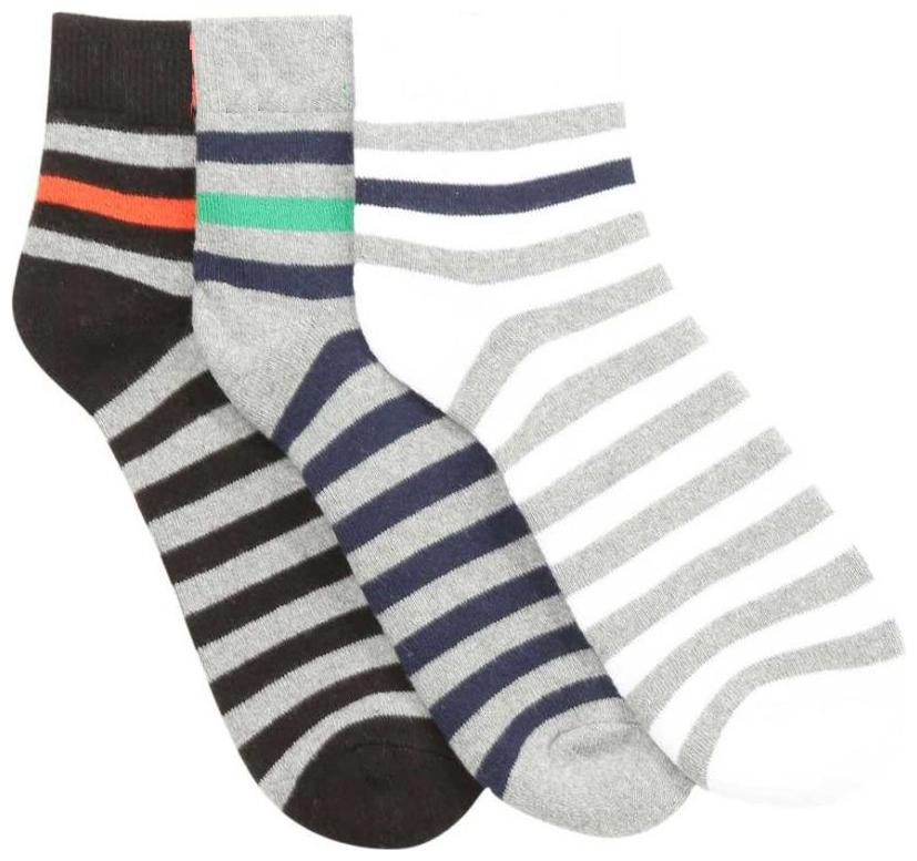 

Sandilor Multi Cotton Ankle length socks ( 3 pairs )