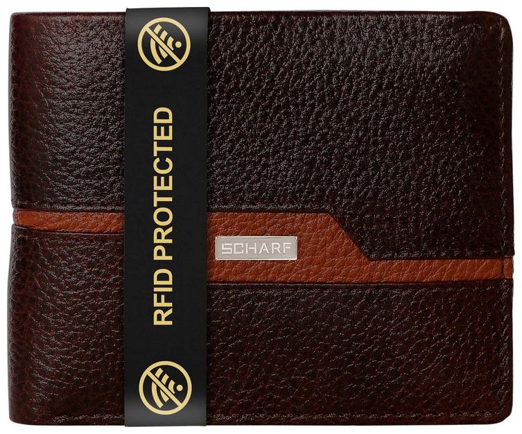 

SCHARF Men Brown Leather Bi-Fold Wallet ( Pack of 1 )
