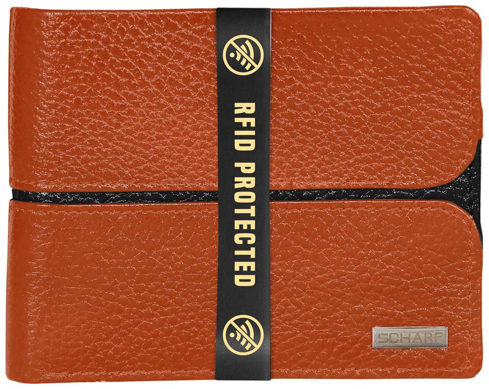 

SCHARF Men Tan Leather Bi-Fold Wallet ( Pack of 1 )