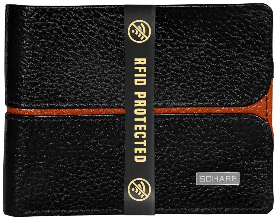 

SCHARF Men Black Leather Bi-Fold Wallet ( Pack of 1 )