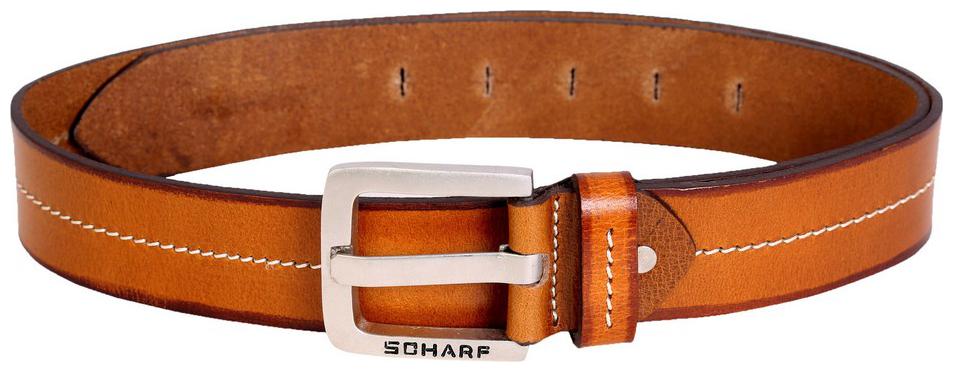 

SCHARF Henry Ralph White Light Orange Premium Leather Belt