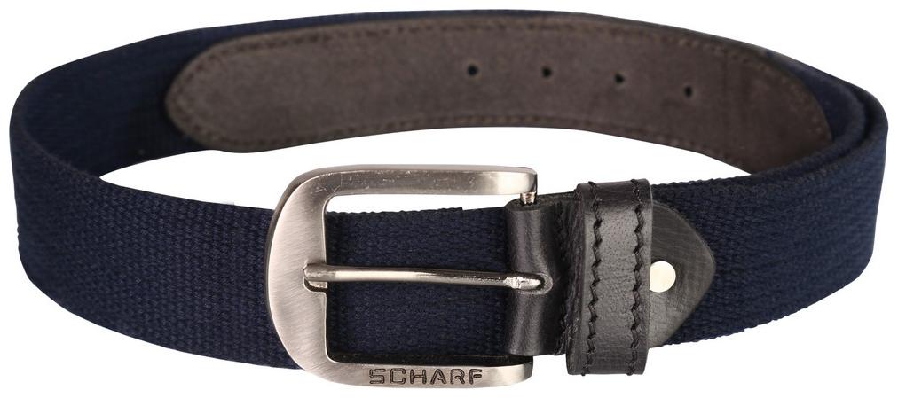 

SCHARF Twister Canvas Series Genuine Blue Leather Belt