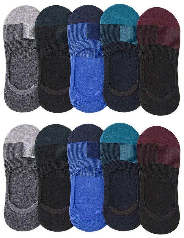 

SGZ Assorted Cotton No show socks ( Pack of 10 )