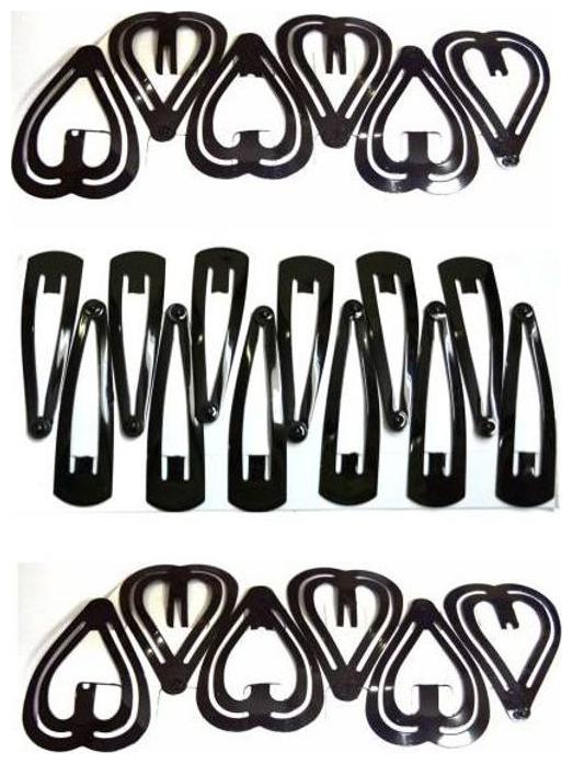 

Shop Shoppee Combo pack of Heart shaped Regular Tic Tac Clip (Black)