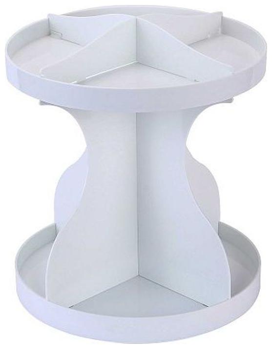 

ShopAIS 360 deg Plastic Rotating Make Up Organizer 26 cm x 26 cm x 15 cm (Color As Per Availability)