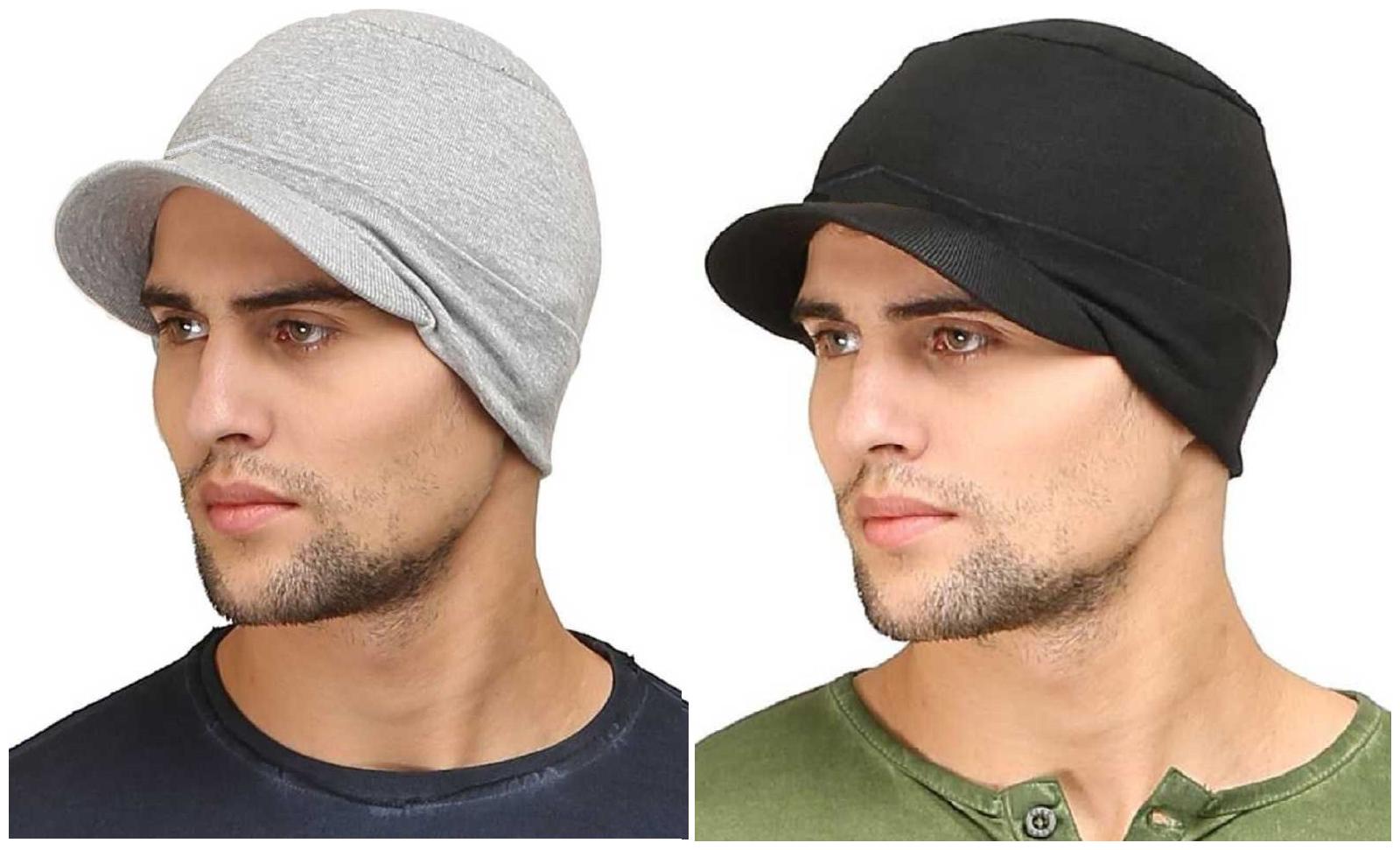 

Short peak skull wear ear protective winter caps
