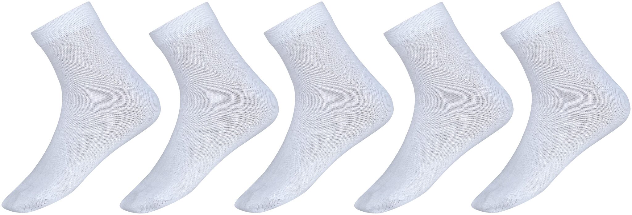 

SIDEWOK Ankle Socks Half Length Pure Cotton Plain White Colour Socks For Men Boys-Combo of 5 Pair Free Size(SCS-HL-14)