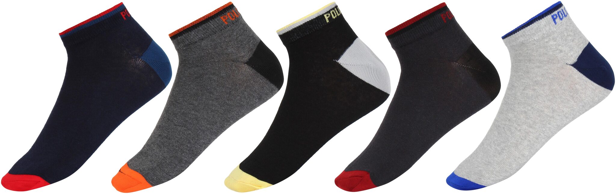 

SIDEWOK Anklet Ankle Socks Pure Cotton Printed Socks For Men Boys-Combo of 5 Pair Free Size