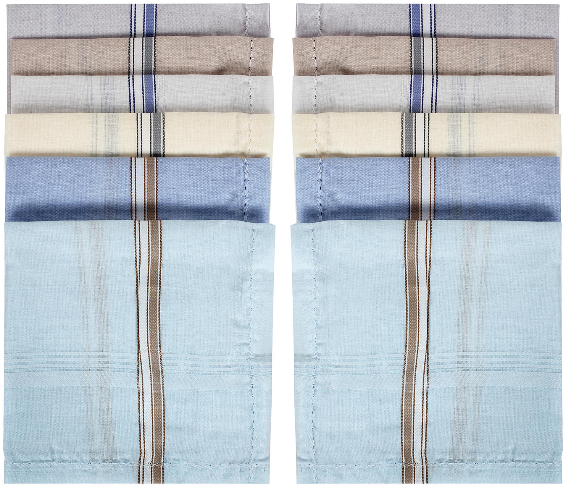 

SIDEWOK Colorful Cotton Handkerchief For Men 12 Pack