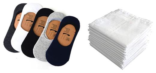 

Signara Combo of 5 Loafer Socks and 12 White Handkerchiefs