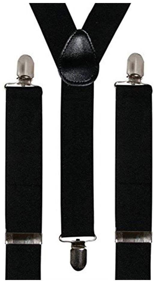 

Signara Unisex Black Suspender For Wedding Casual or Any Party (Black)