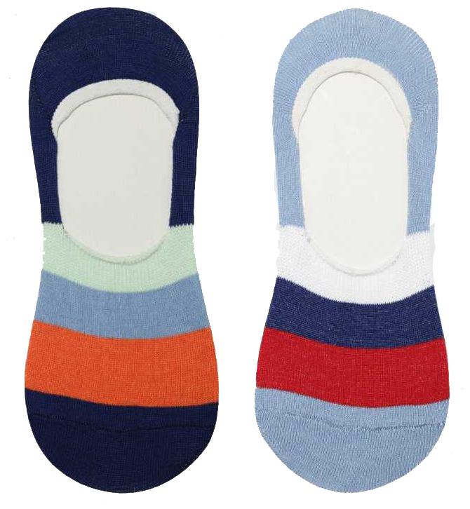 

Signara Women Striped Peds Footie No-Show (Pack of 2)
