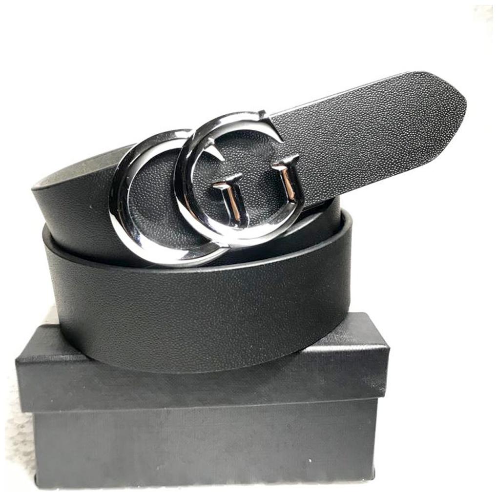 

Silver Buckle Leather Belt GG Black Leather Belt For Men Casual Wera Party Wear Belt By Deep