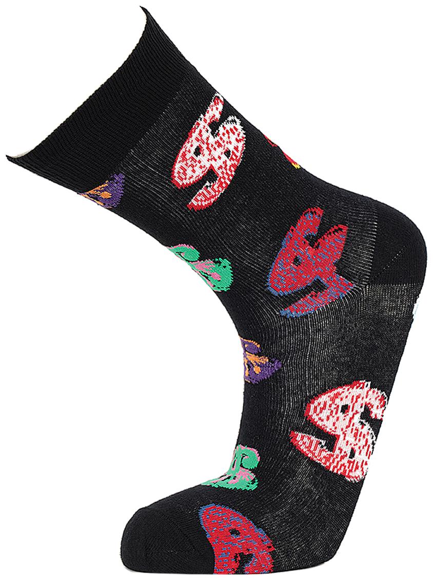 

Simple Habits Black Cotton Calf length socks ( 1 pair )