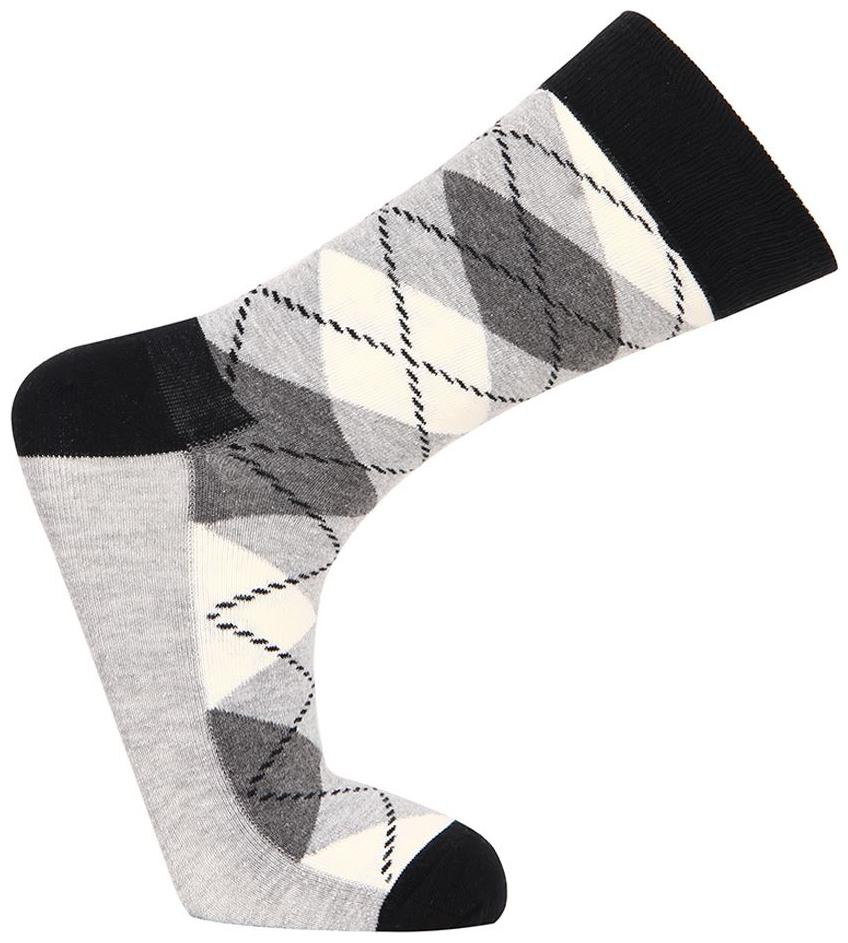

Simple Habits Grey Cotton Calf length socks ( Pack of 1 )
