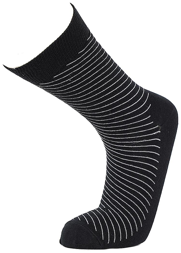 

Simple Habits Black Cotton Calf length socks ( 1 pair )