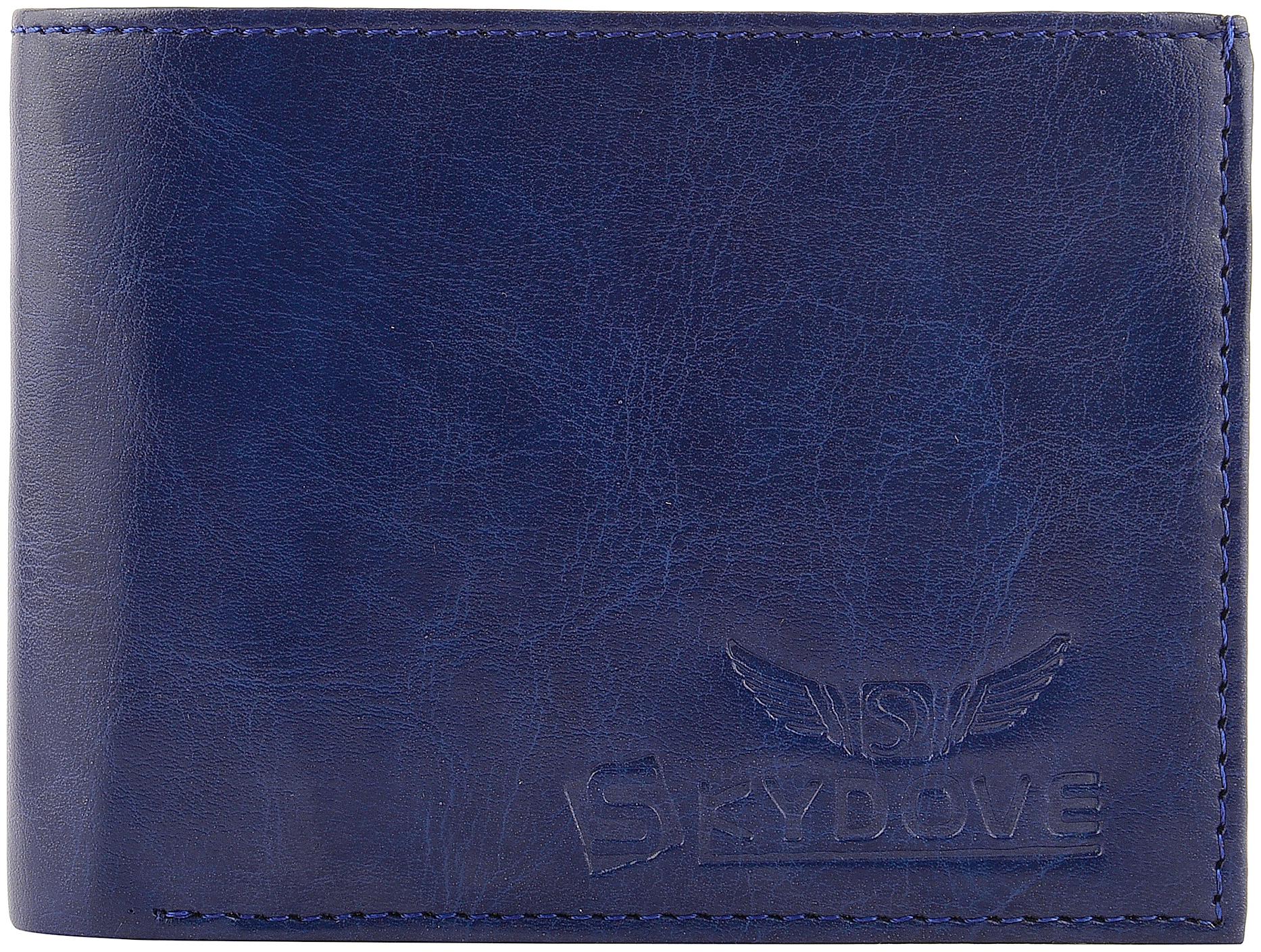 

SKYDOVE Men Blue Synthetic leather Bi-Fold Wallet ( Pack of 1 )