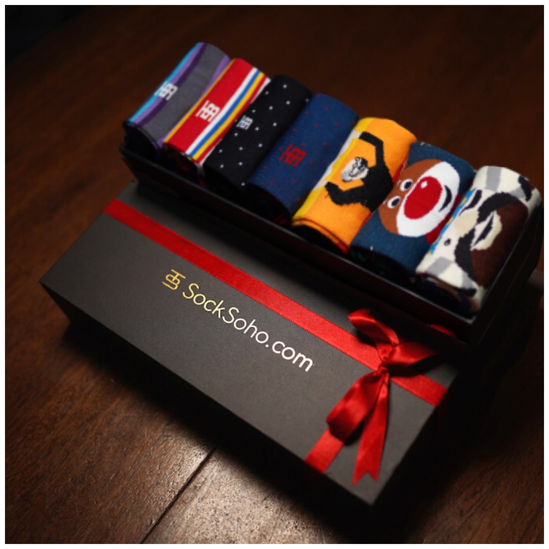 

Socksoho Multi Cotton Calf length socks ( Pack of 7 )