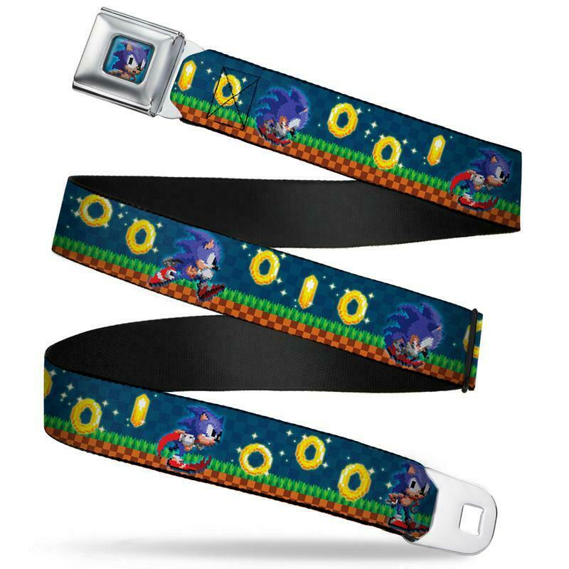

Sonic Collecting Rings Sega Seatbelt Belt