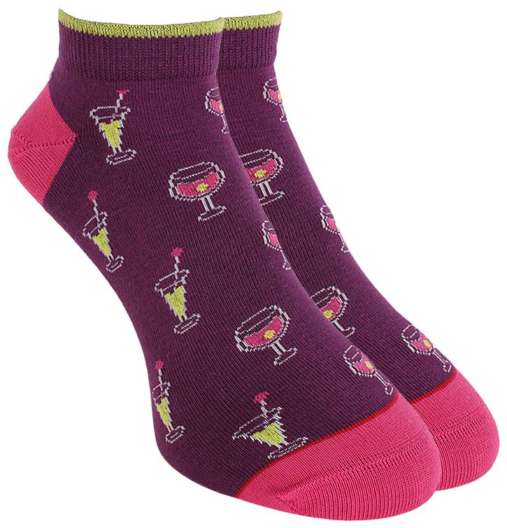 

Soxytoes Purple Cotton Ankle length socks ( Pack of 1 )