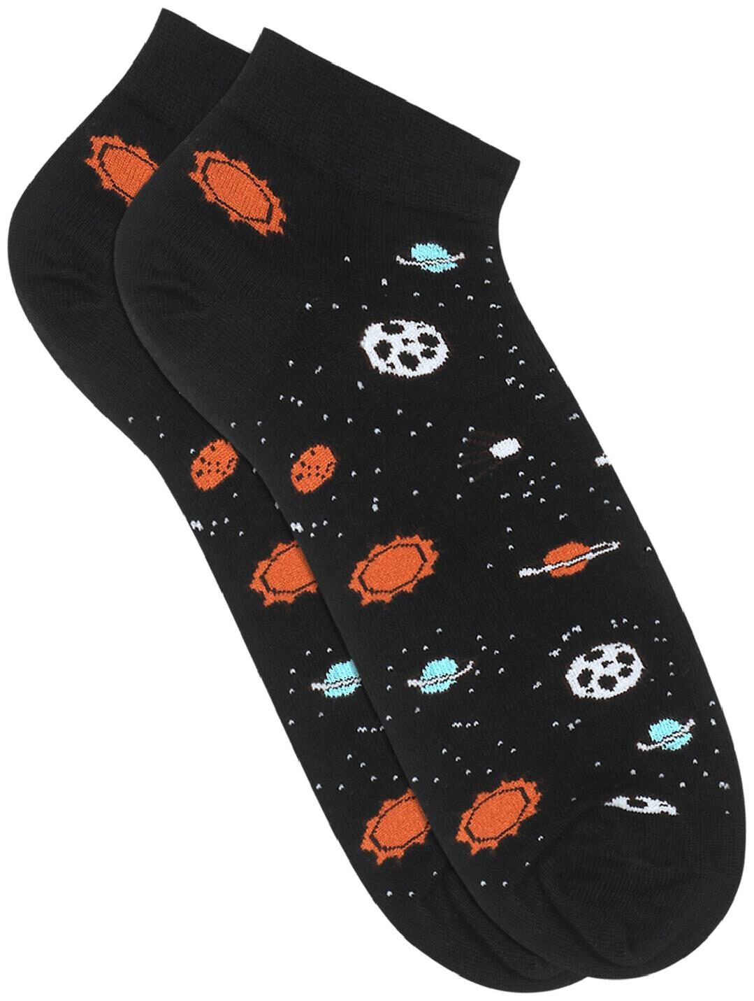 

Soxytoes Black Cotton Ankle length socks ( Pack of 1 )