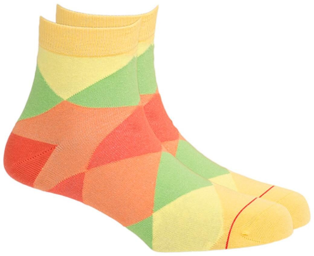 

Soxytoes Yellow Cotton Ankle length socks ( Pack of 1 )