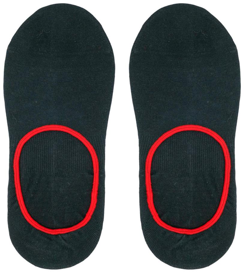 

Soxytoes Black Cotton No show socks ( Pack of 1 )