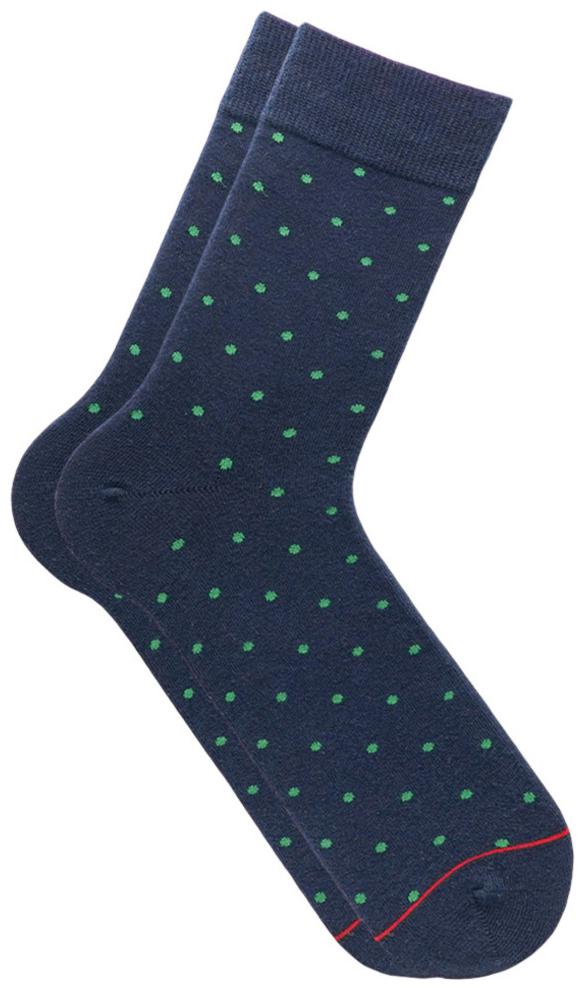 

Soxytoes Blue Cotton Calf length socks ( Pack of 1 )