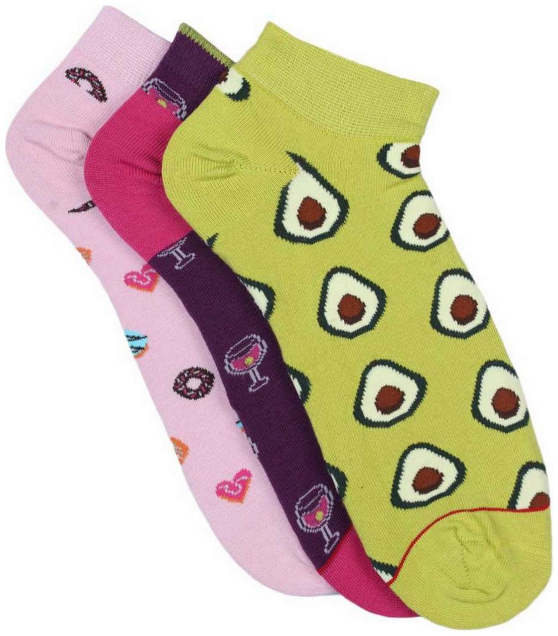 

Soxytoes Multi Cotton Ankle length socks ( Pack of 3 )