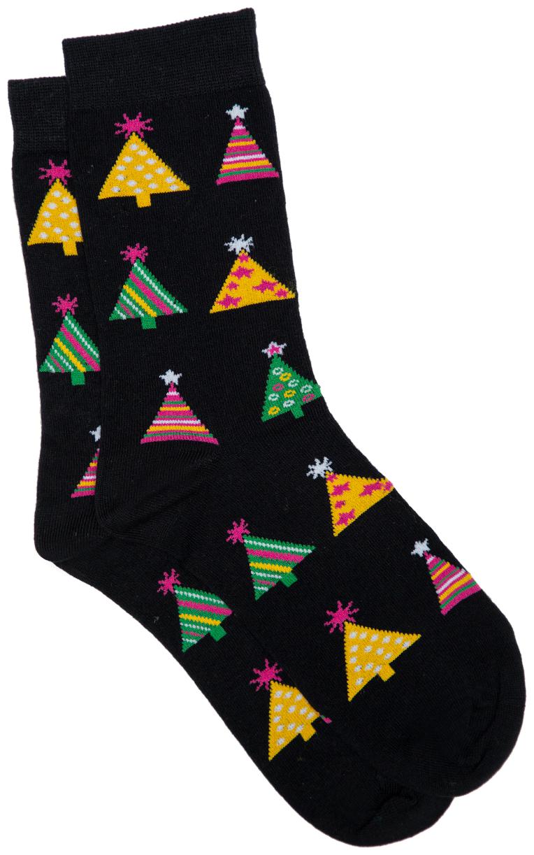 

Soxytoes Black Cotton Calf length socks ( Pack of 1 )