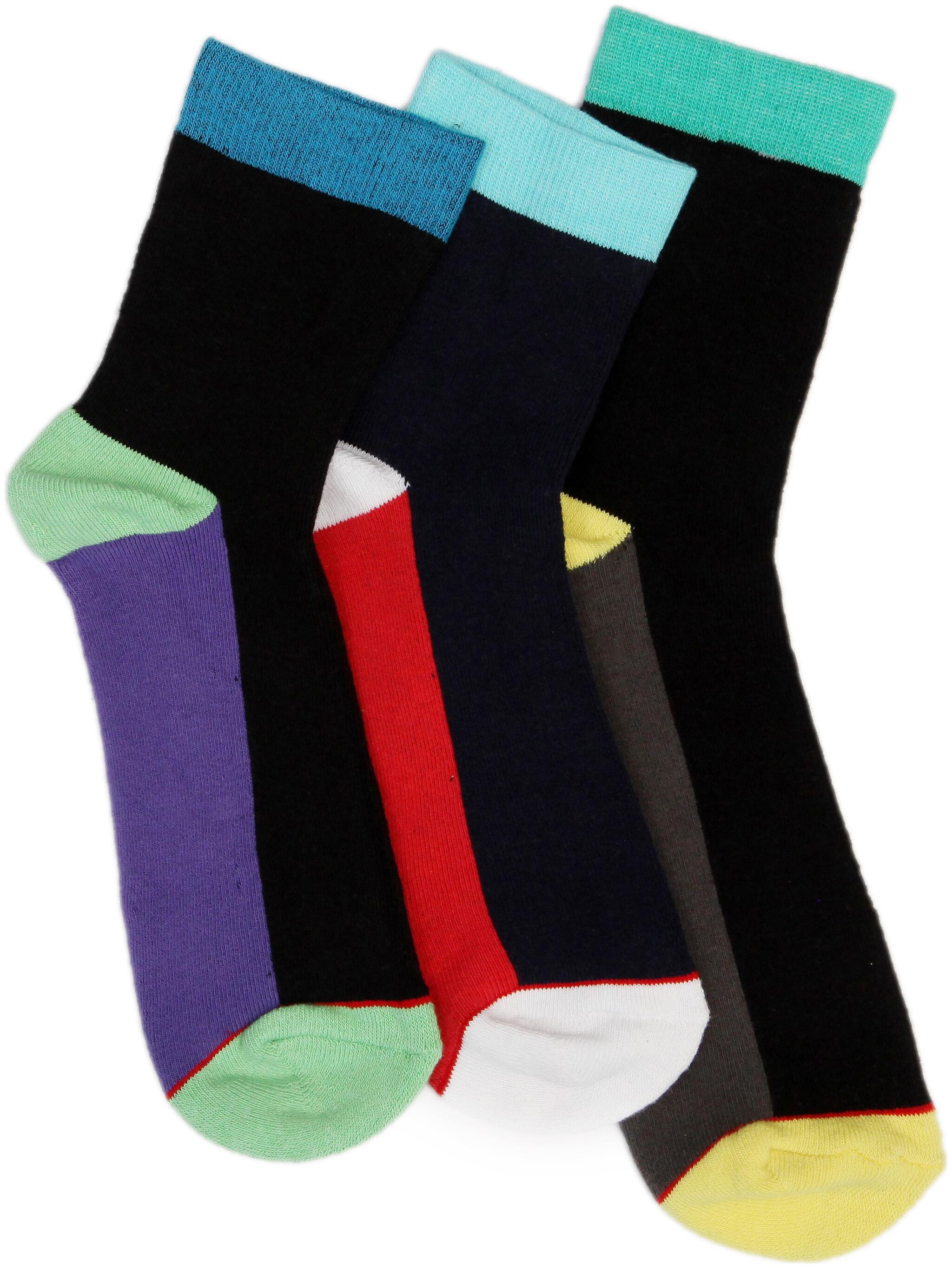 

Soxytoes Multi Cotton Calf length socks ( 3 pairs )