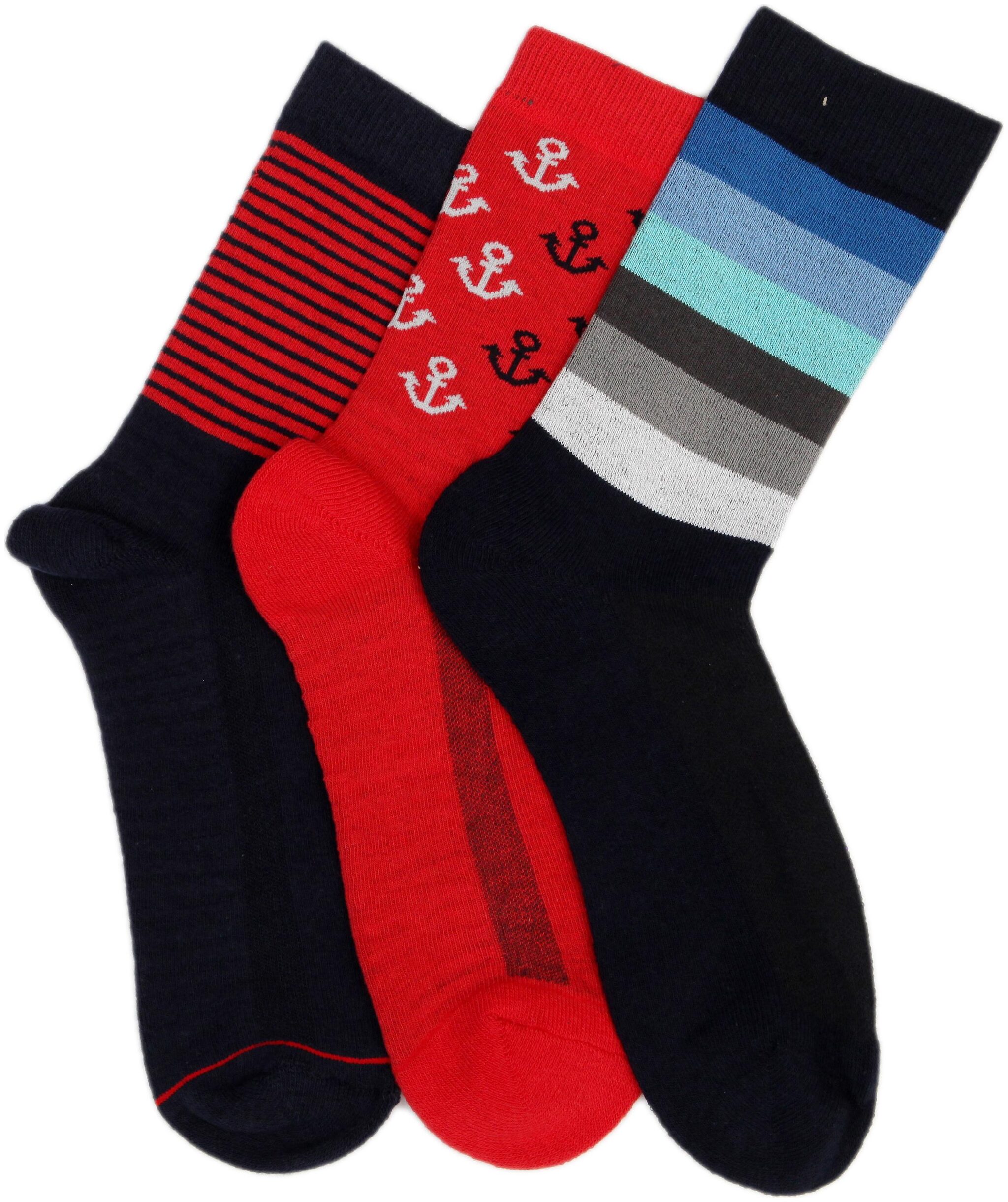 

Soxytoes Multi Cotton Calf length socks ( 3 pairs )